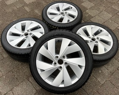 4 ORIGINAL 17'' ALU SOMMERRÄDER VW GOLF 8 VIII 225/45R17 91W DUNLOP FREIHAUS
