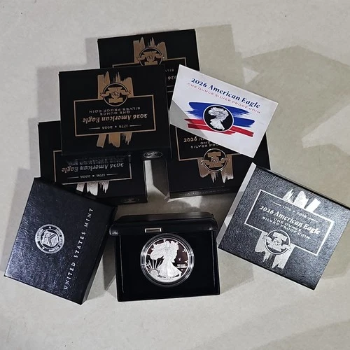 American Eagle 2026 One Ounce Silver Proof Coin with Box