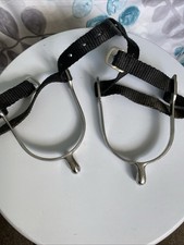 Horca Adult 2cm Rounded Spurs Inc Black Webbing Spur Straps