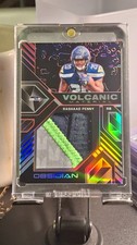RASHAAD PENNY 2018 ROOKIE RC 5/5 VOLCANIC MATERIAL OBSIDIAN PANINI 4 clr Patch