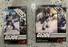 GI Joe Classified Cobra Arctic B.A.T. and Snow Seprent NEW