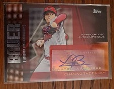 2013 Topps Chasing The Dream Auto TREVOR BAUER #CDA-TB -  Diamondbacks 