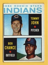 1964 Topps #146 Rookie Stars Tommy John RC/Bob Chance RC