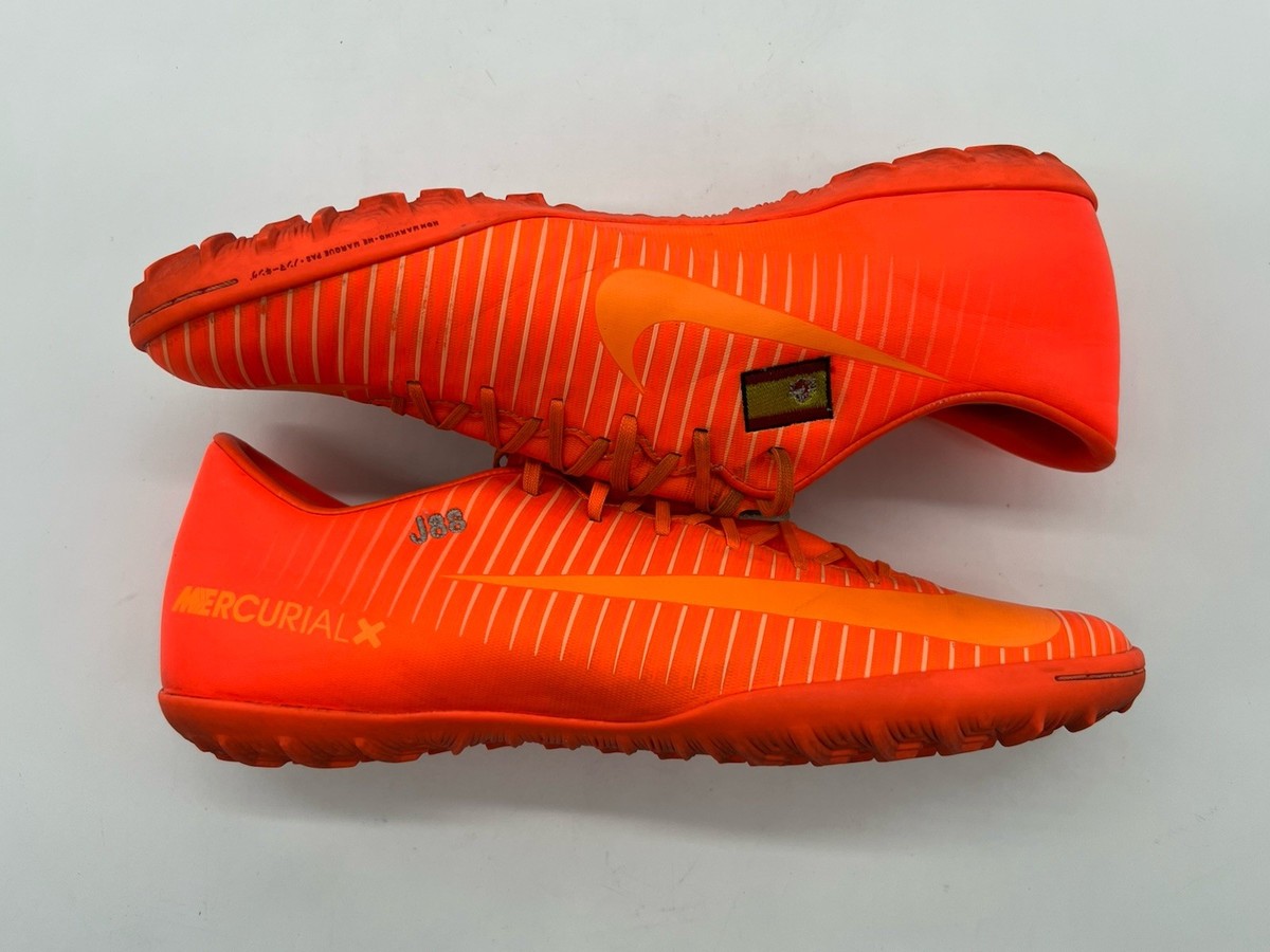Nike Mercurial X Finale II TF Men 11 Orange Soccer Futsal Shoes
