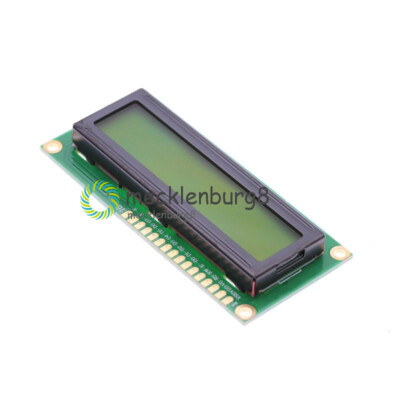 1602 16x2 Character LCD Display Module HD44780 Controller Yellow Blacklight
