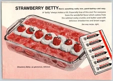 1963 Wrigley's spearmint gum Strawberry Betty recipe 2 pgs vtg PRINT AD 8 x 6"