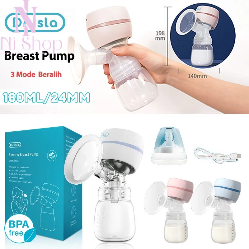 Electric Breast Pump Integrated High Suction Pump Fortable Painless Silent 100ml-image