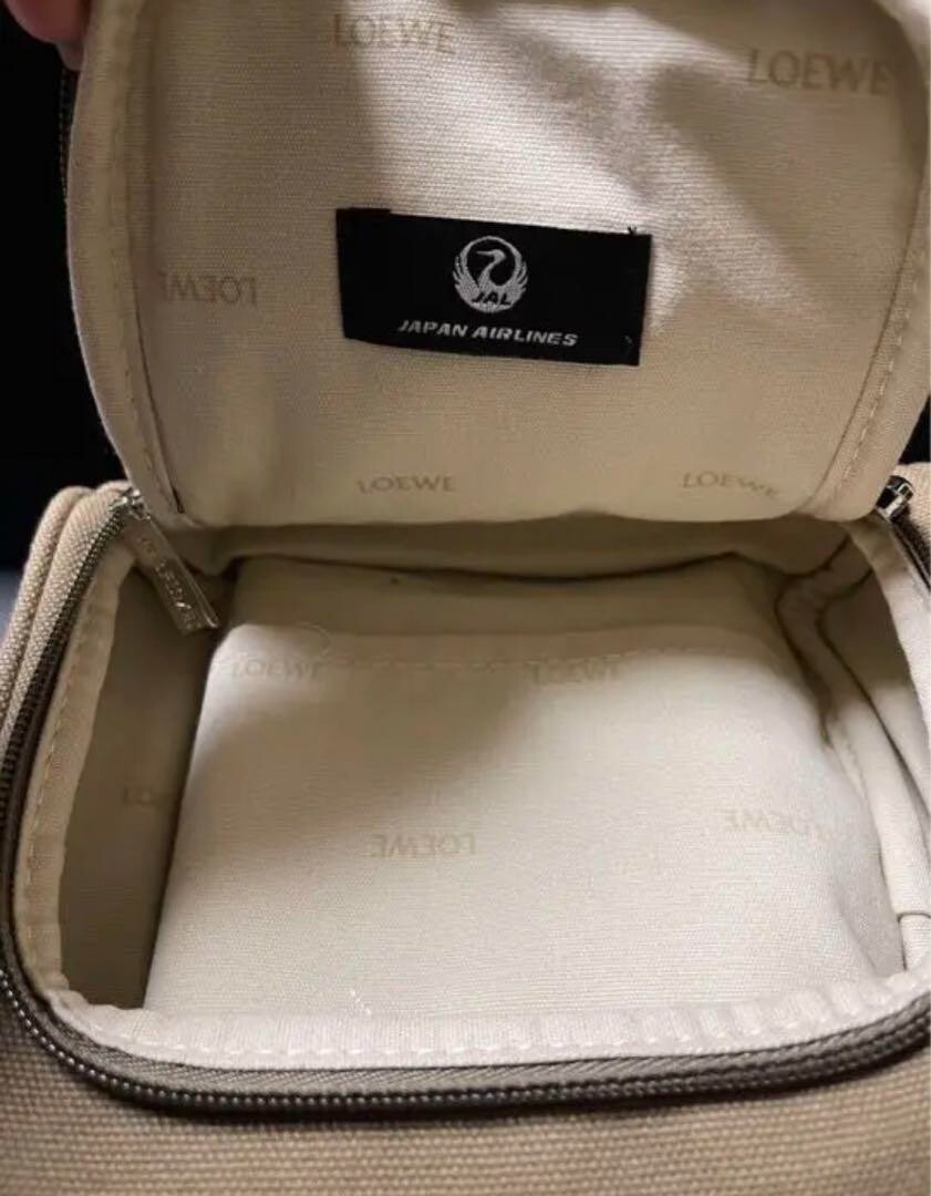 Loewe Novelty Bag JAL first class only Limited Dark Beige Loewe Novelty Bag JAL first class only Limited Dark Beige
