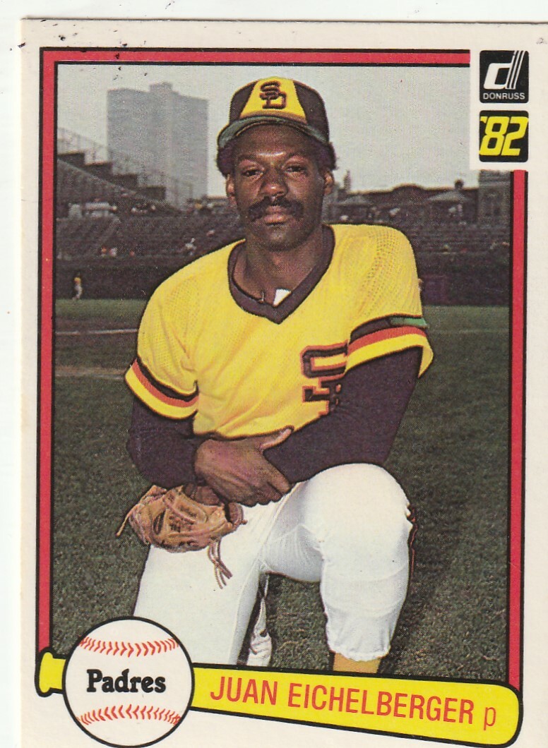 FREE SHIPPING-MINT-1982 Donruss San Diego Padres #422 Juan Eichelberger