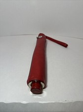 VINTAGE KNIRPS Folding Umbrella Matching Red CASE 1970-80'S CANADA