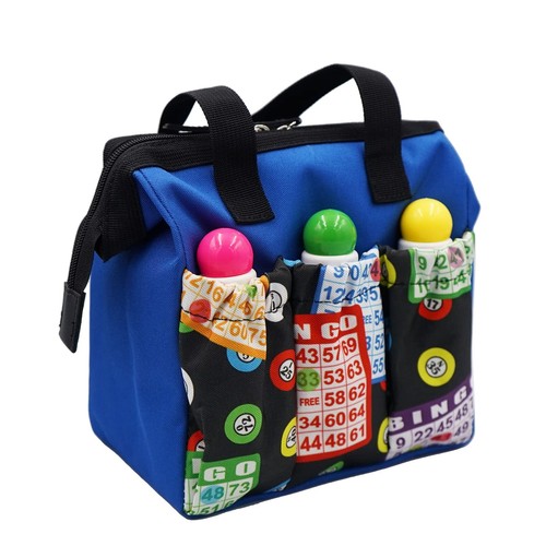 VAMSII "Bingo King" Canvas Tote Bag - Gift For Bingo Players & Lovers, Reusable Shopping Bag
