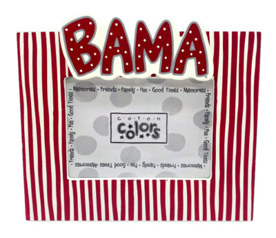 Alabama Crimson Tide Coton Colors Photo/Picture Frame- 8x6.5 -Bama-New