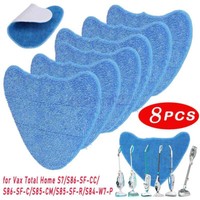1- 8x For Vax Steam Mop Pads S86-SF-CC S86-SF-C S85-CM Steam Cleaner Microfibre