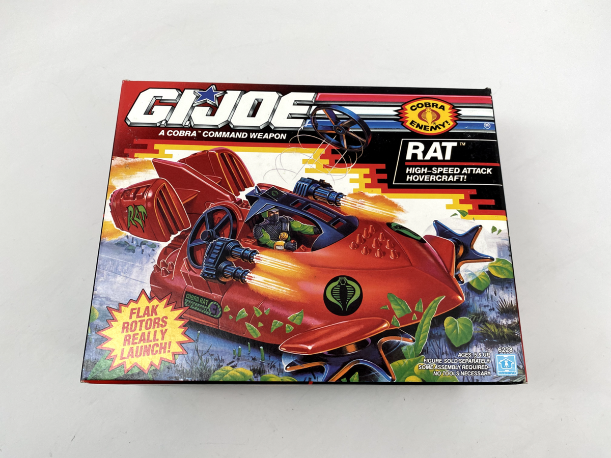 Vintage Hasbro GI Joe Cobra RAT Hovercraft ARAH toy SEALED Vehicle