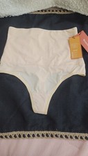 Werena Beige Tummy Control Shapewear Seamless Thong Womens Size SMALL