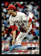 2018 Topps #440 Troy Scribner Rookie Card Los Angeles Angels