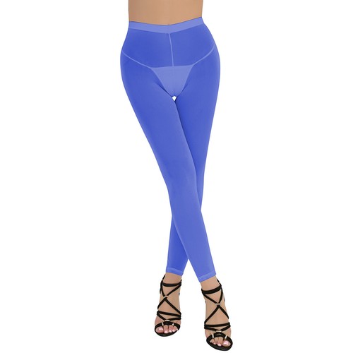 Damen Leggings High Rise Durchscheinend Weich Elastisch Lang Hose Yoga Sport Gym - Picture 57 of 165