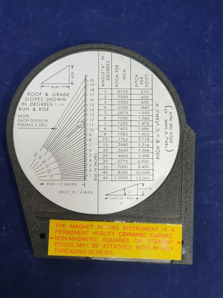 Vintage GearWrench Dial Gauge Angle Finder With Magnetic Base  - Image 4 of 4