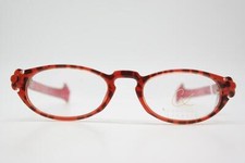 Vintage Glasses Christian Lacroix 7334 Red Black Gold Oval Frame