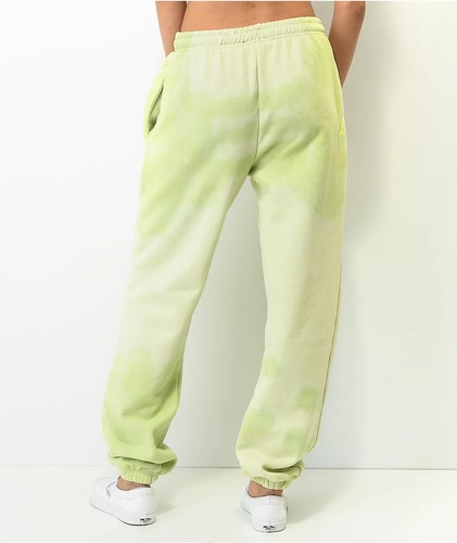 NGORDER X POWERPUFF Girls Buttercup Green Tie Dye SWEATPANTS. Size 14 - Picture 2 of 8
