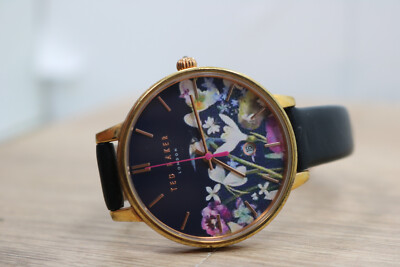 Ted Baker Floral Dial Leather Strap Womens’ Watch Ted Baker London Lilabel Leather Strap Watch, 36mm | Nordstrom main image 2