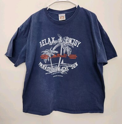 Yacht club Coronado, CA Destination Suviner T-shirt Adult 2XL Blue 1147