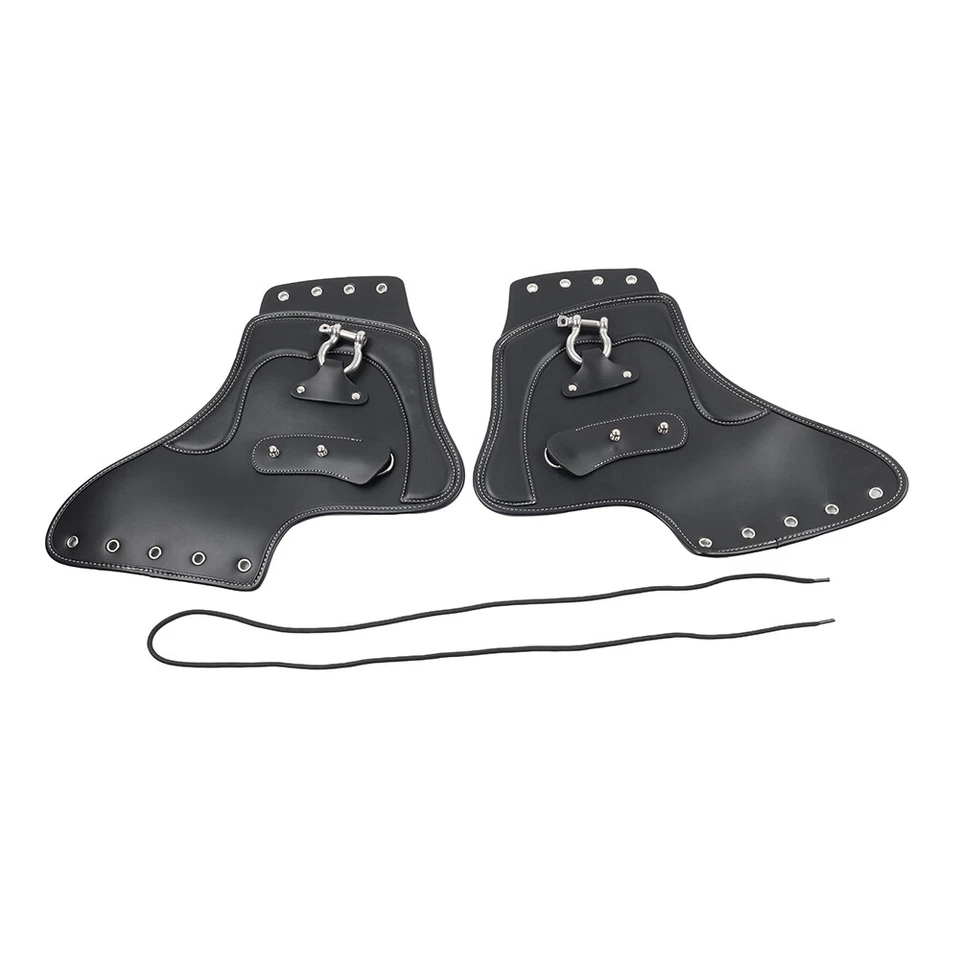 Leather Heat Saddle Shield Deflector For Harley For Honda For Suzuki Universal Foto 2 de 4