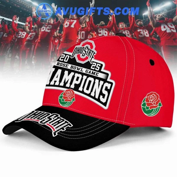 Oh.io Stat.e 2025 Rose Bowl Game Champions For Fans Baseball Cap