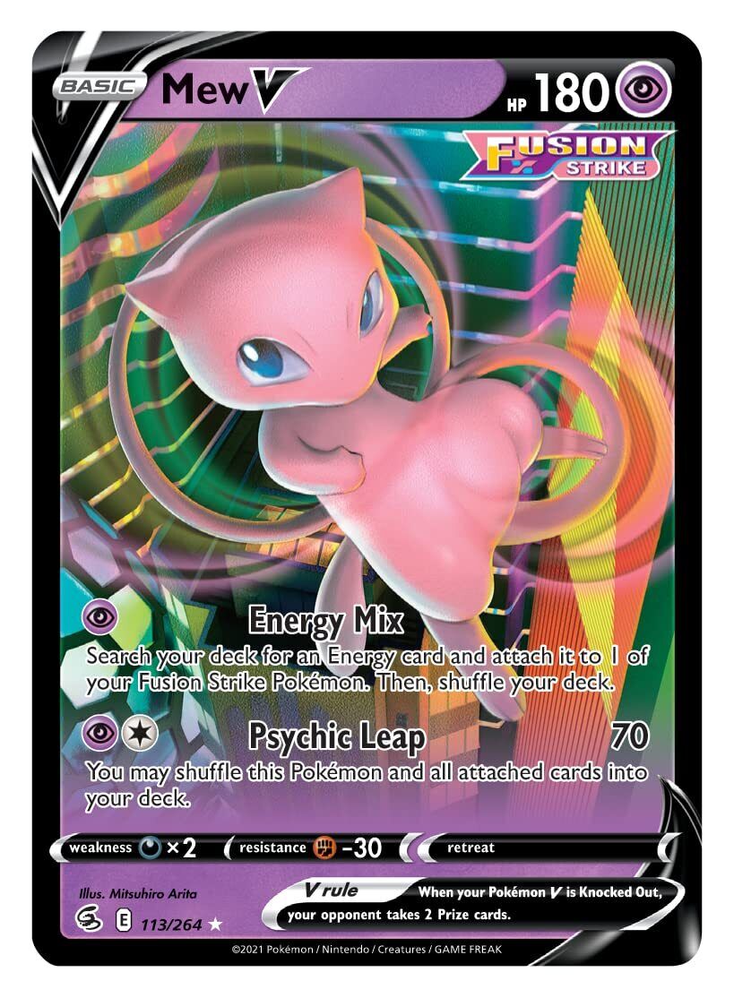  Pokemon TCG: Mew VMAX League Battle Deck : Toys & Games