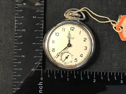 Vintage WESTCLOX SCOTTY Pocket Watch Style #2, 1945-1957 w/ Tag, Inst. & Box USA - Picture 8 of 10