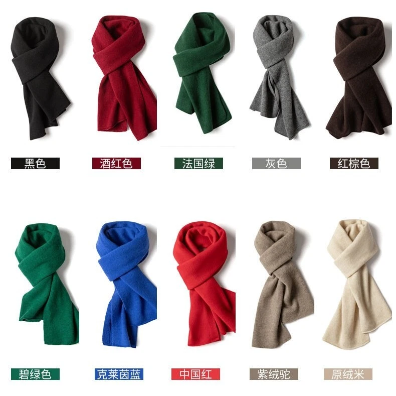 Hombres 100% Lana Bufanda Lujosa Australiana Lana Merino Bufanda Tejida Cálida Prendas para el Cuello Foto 3 de 4