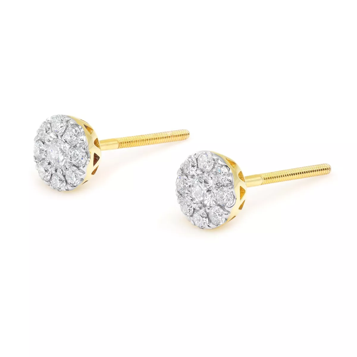 Single stone hotsell gold earrings price