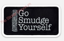 Go Smudge Youself Funny Sticker White Sage Stick Abalone Shell Wicca Wiccan