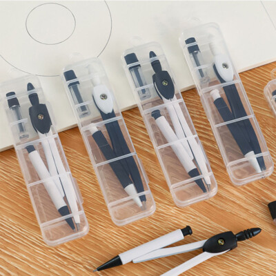 1 Set Compasses Math Geometry Learning Tools Student Stationery Drawing Tool *