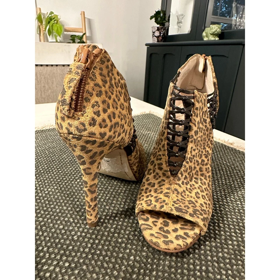 Boutique 9 Leopard Print Heels - Image 2 of 4
