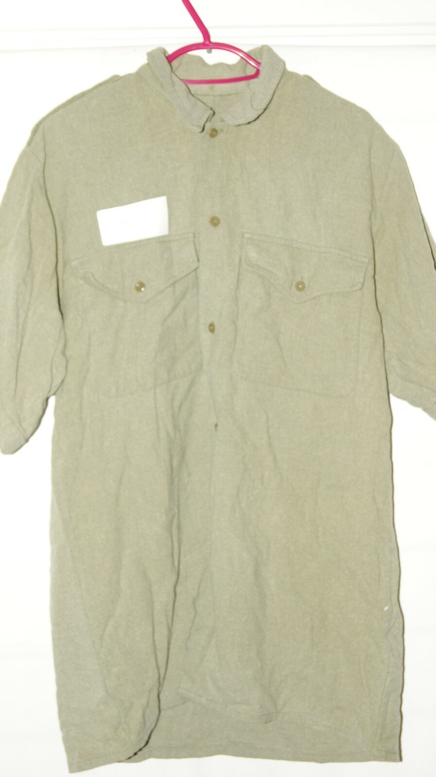 BRITISH ARMY WOOL SHIRT POST WW2 RARE SIZE 42" CHEST MILITARY ISSUE