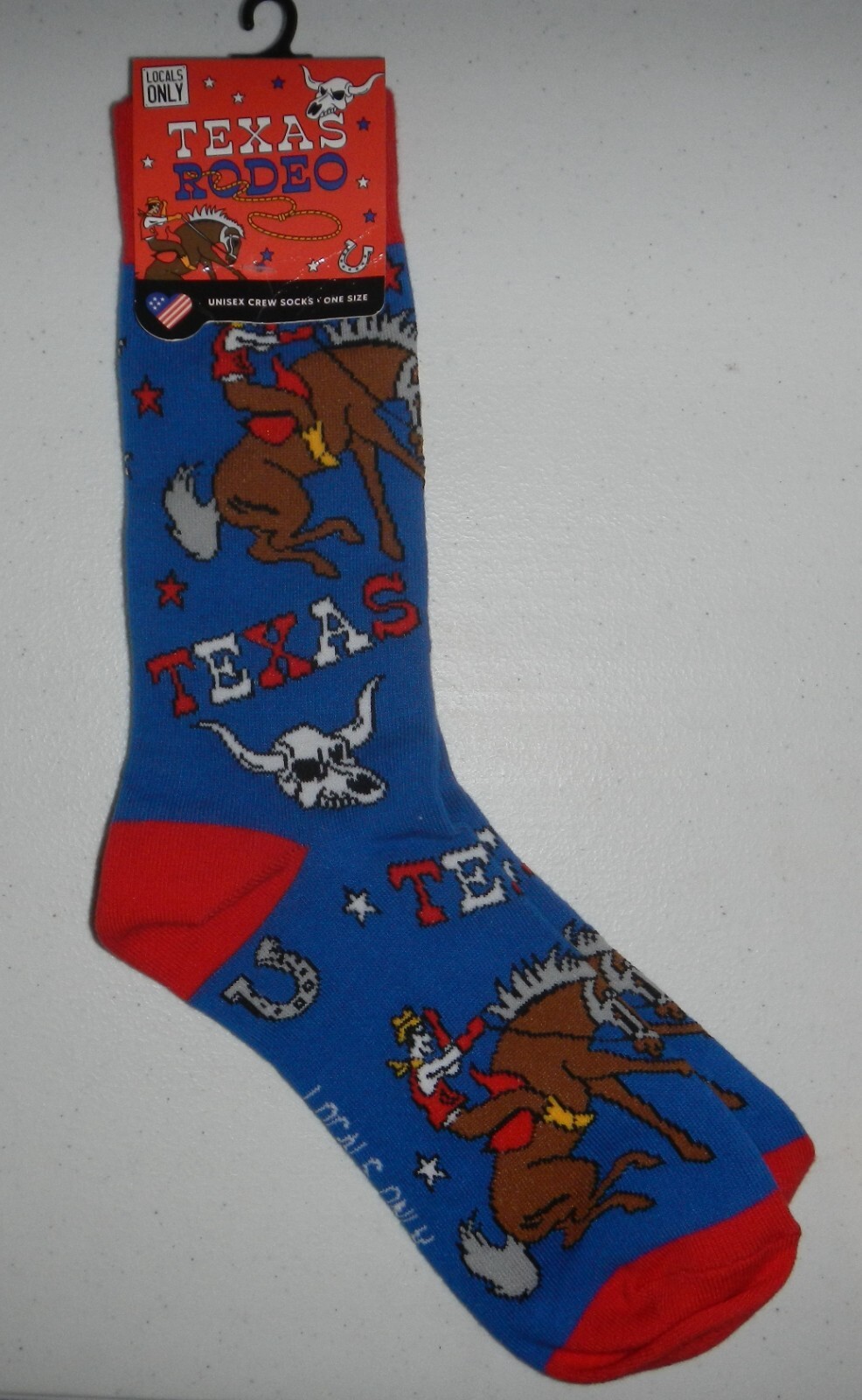 SAOLA Calze Texas Rodeo Novità Crew di Locals solo unisex taglia unica