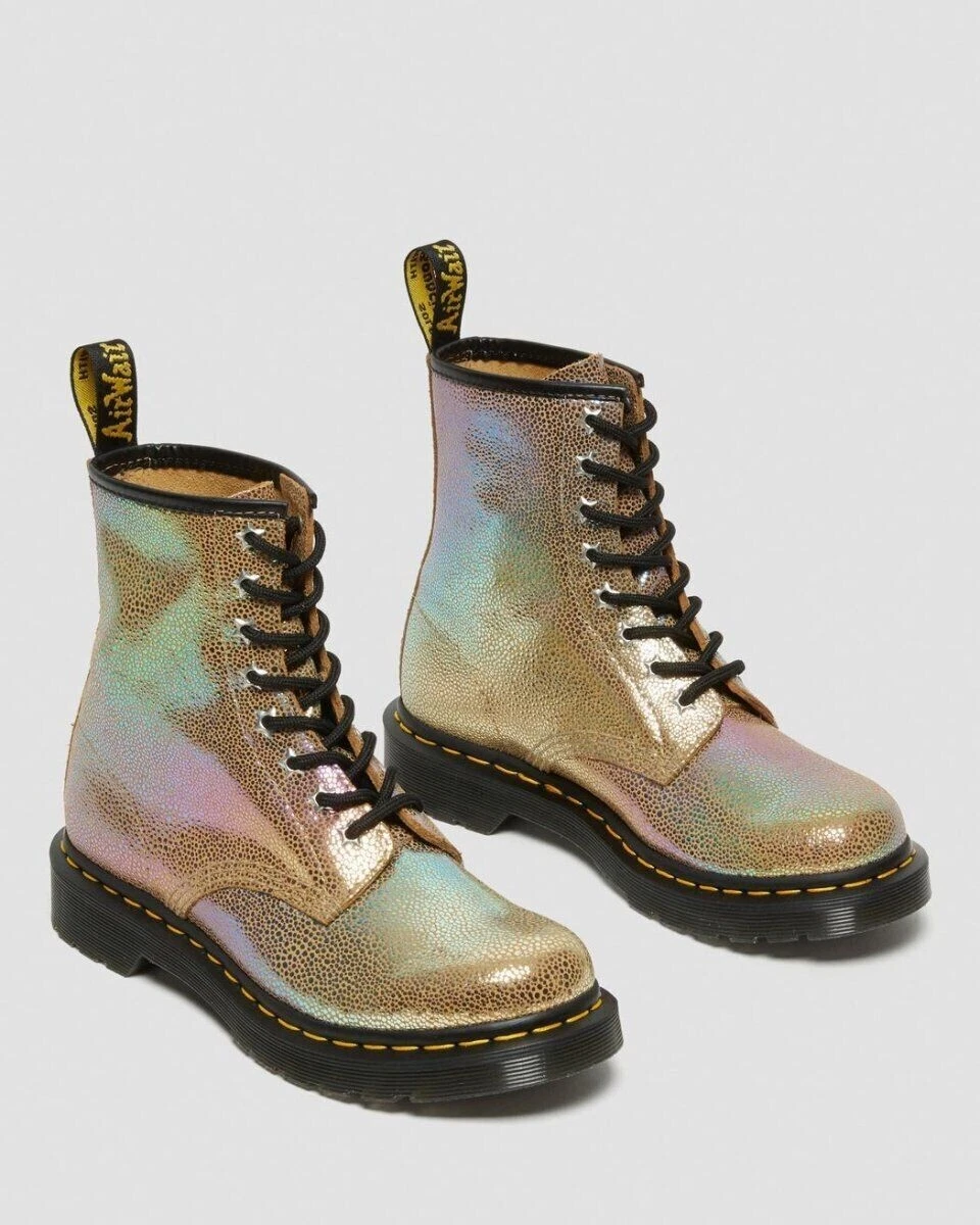 Dr. Martens 1460 Rainbow Ray Suede Lace Up Boots 6 Sand NEW eBay