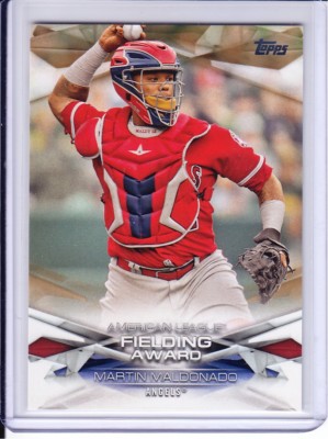 2018 Topps MLB Awards GOLD PARALLEL #MLBA-14 Martin Maldonado (46/50) Angels
