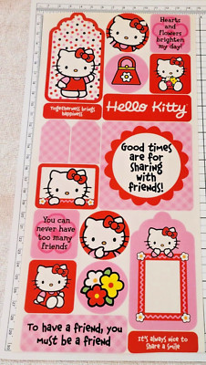 HELLO KITTY : Sanrio  : 1  STICKER - Bogen  ( HK 16 )