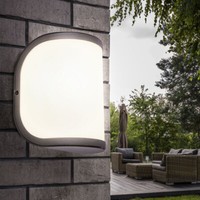 AußEnleuchte Wandlampe Balkonleuchte Anthrazit Alu Fassadenleuchte Gartenlampe
