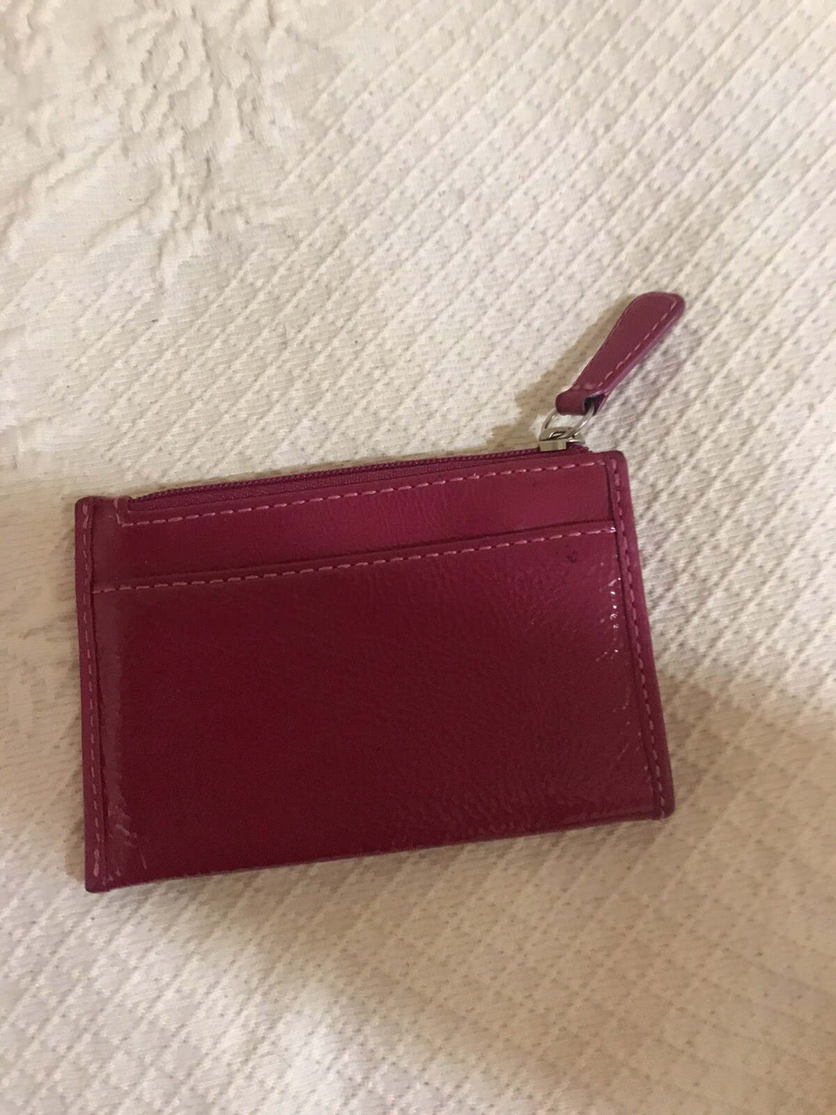 COACH 88250 Mini Skinny Id Card Case Crossgrain Leather Wallet  