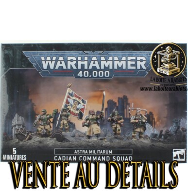 Warhammer 40000 Cadian Command Squad Retail Sale Rabiots Bitz Sprue
