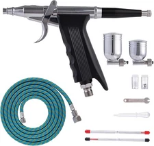 50 PSI 0.3mm Nozzle Airbrush Kit Air brush Gun Set for Nails Art Cakes Makeup