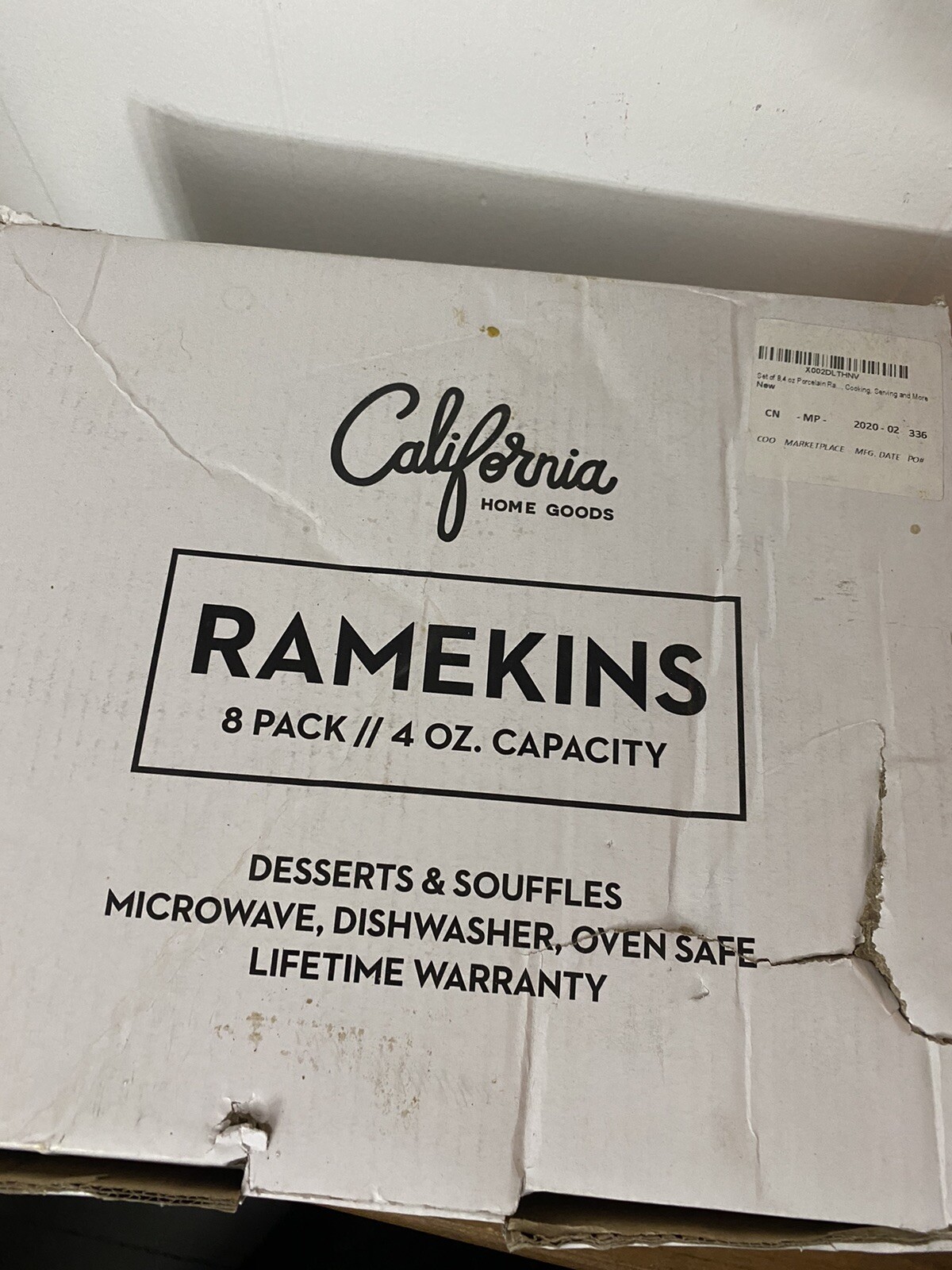 California Home Goods Ramekins WHITE 8 Pack 4oz. Capacity NEW eBay
