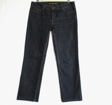 Michael Kors MK Women's Stretch Dark Wash Blue Jeans w/Logo Size 8 33X27 
