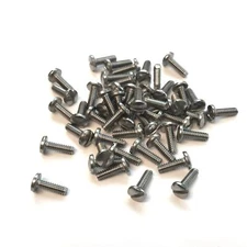(PKG of 50) 6-32 x 7/16" Machine Screw, Slotted Binding Head, 18-8 Stainless