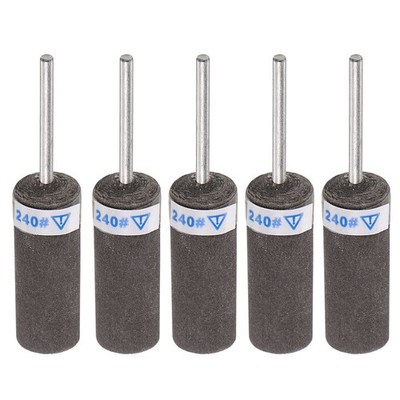 5pcs 240 Grain Abrasive Sandpaper Rolls 2.35mm Stem Sanding Drums