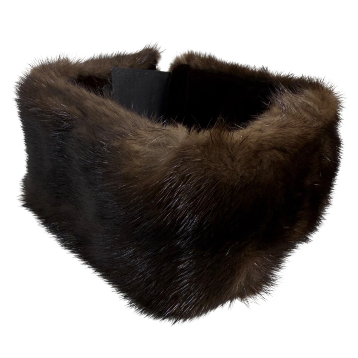 Genuine Brown Fur Headband Neck Warmer Collar Hook Loop By Stephens Colorado Amazon.com: Hima 100% Mink Full Fur 24 main image 2