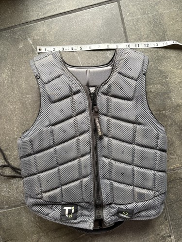 Champion TI22 Equestrian Body Protector Gray Padded Vest, Child Large/Tall